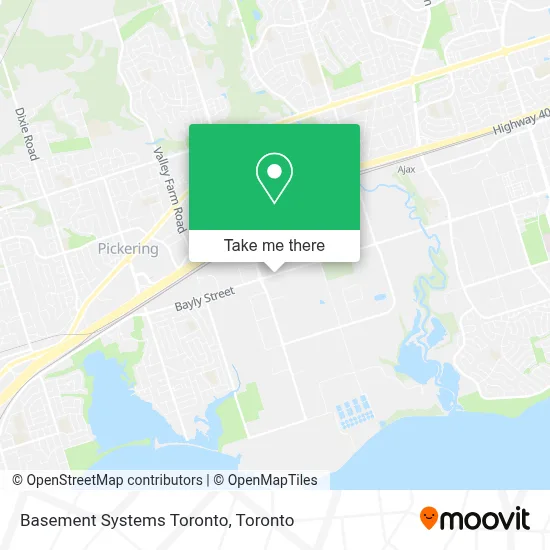 Basement Systems Toronto map