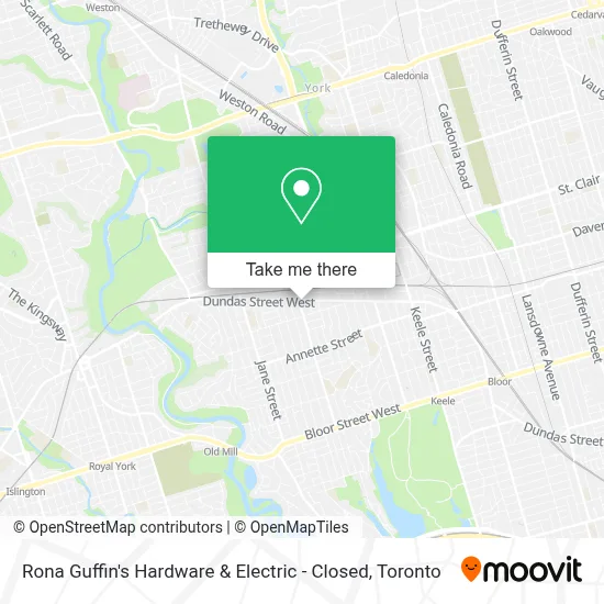 Rona Guffin's Hardware & Electric - Closed map