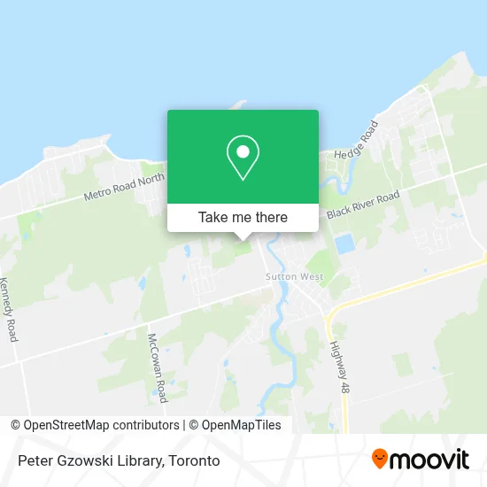 Peter Gzowski Library map