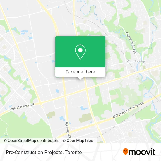 Pre-Construction Projects map