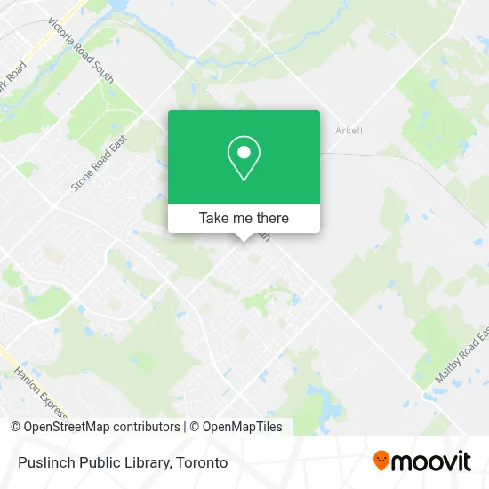 Puslinch Public Library map