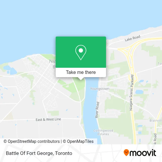 Battle Of Fort George map