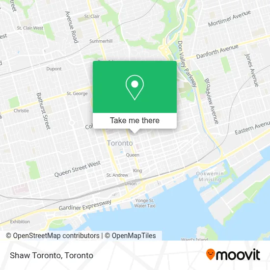 Shaw Toronto map
