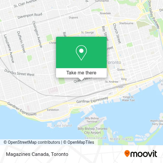 Magazines Canada map