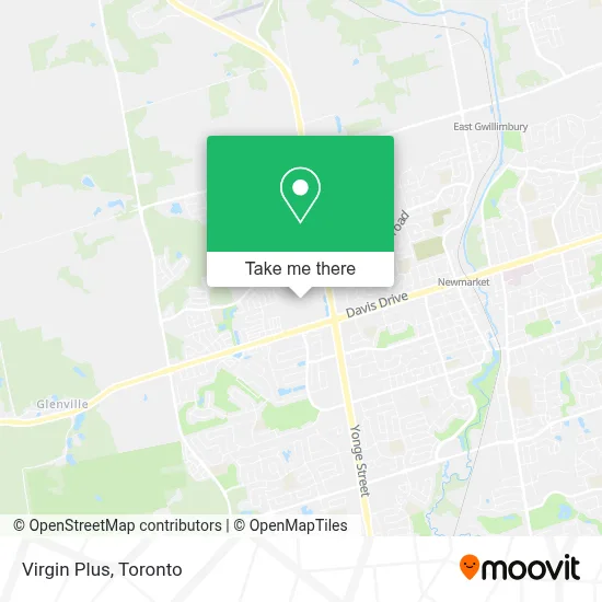 Virgin Plus map