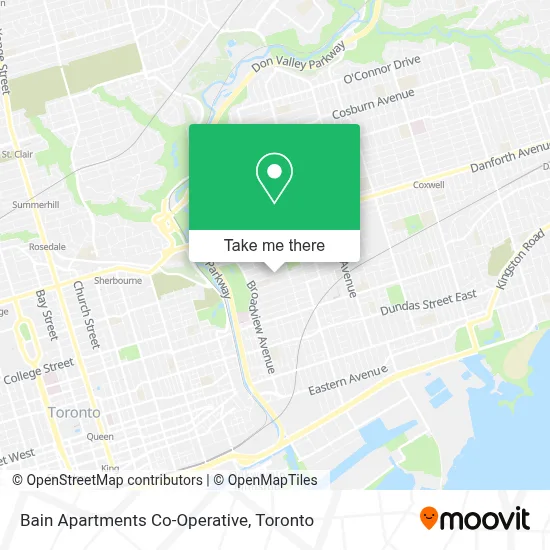 Bain Apartments Co-Operative map