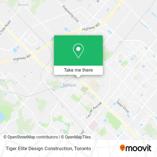 Tiger Elite Design Construction map
