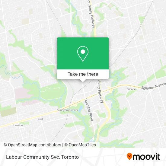 Labour Community Svc map