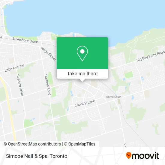 Simcoe Nail & Spa map