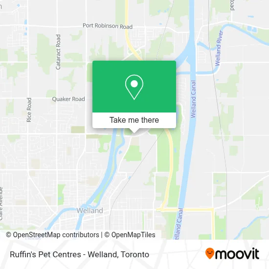 Ruffin's Pet Centres - Welland map