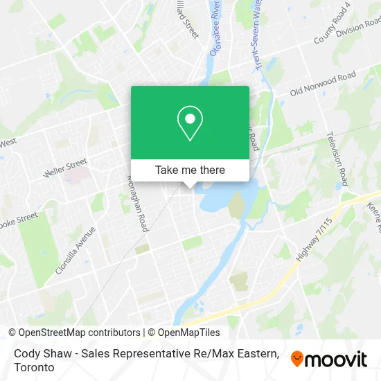 Cody Shaw - Sales Representative Re / Max Eastern map