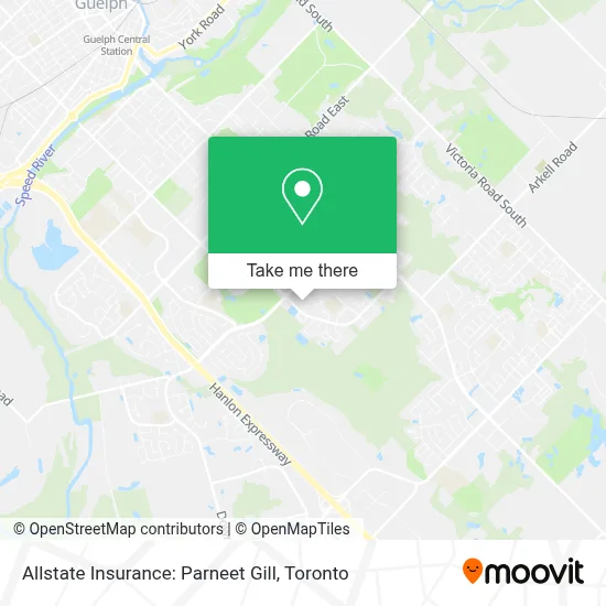Allstate Insurance: Parneet Gill map