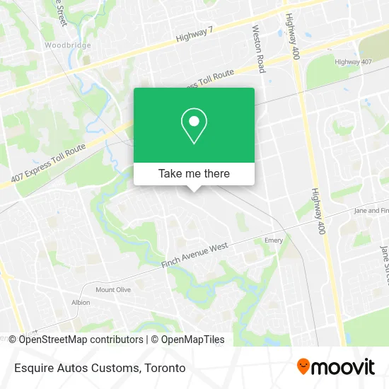 Esquire Autos Customs map