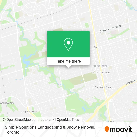 Simple Solutions Landscaping & Snow Removal map