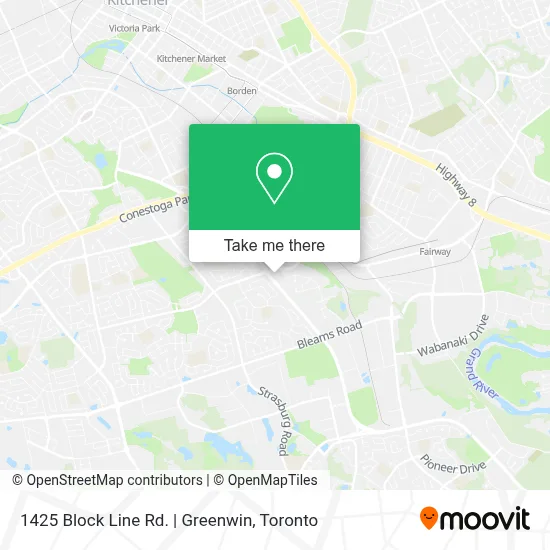 1425 Block Line Rd. | Greenwin map