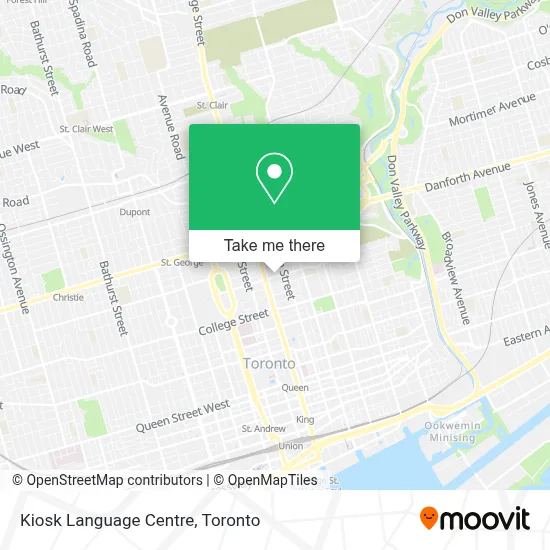 Kiosk Language Centre map
