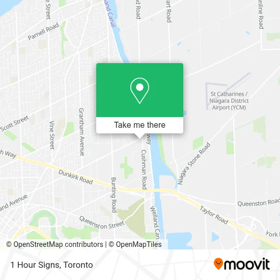 1 Hour Signs map