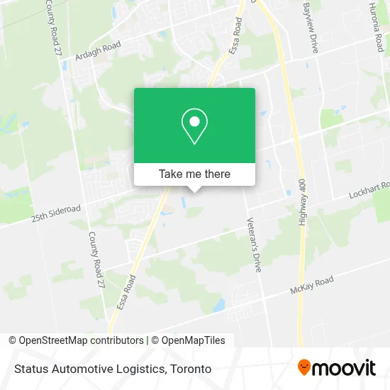 Status Automotive Logistics map