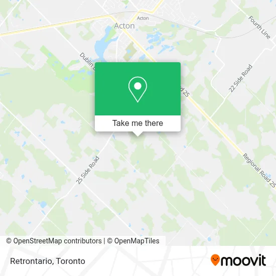 Retrontario map