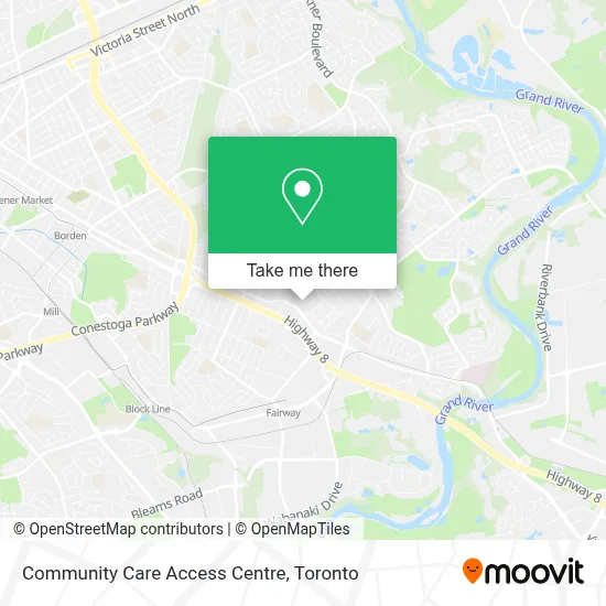 Community Care Access Centre map