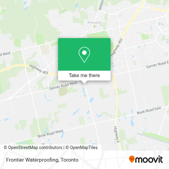 Frontier Waterproofing map