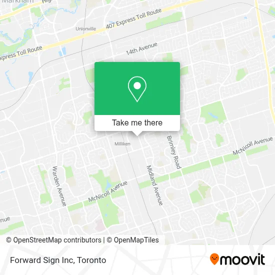 Forward Sign Inc map