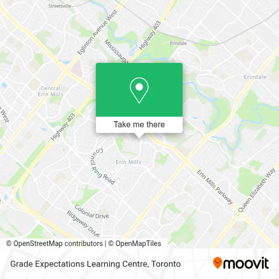 Grade Expectations Learning Centre map