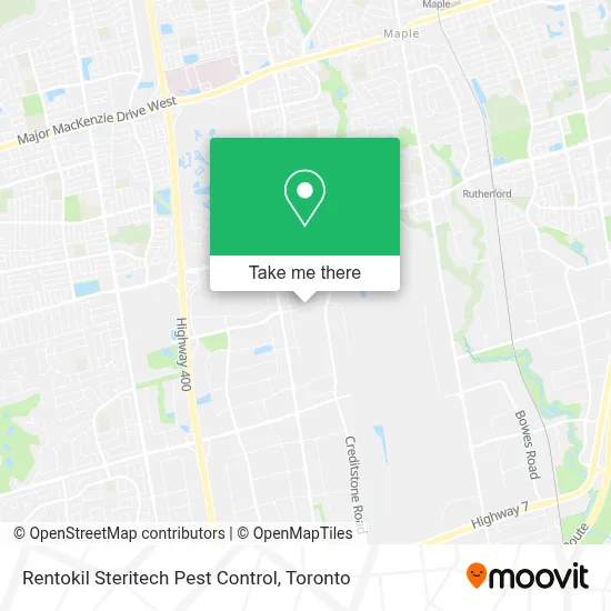 Rentokil Steritech Pest Control plan