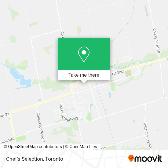 Chef's Selection map