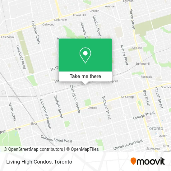 Living High Condos map