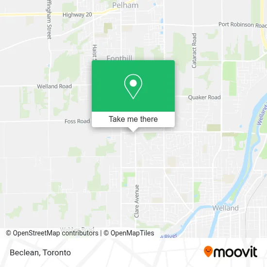 Beclean map