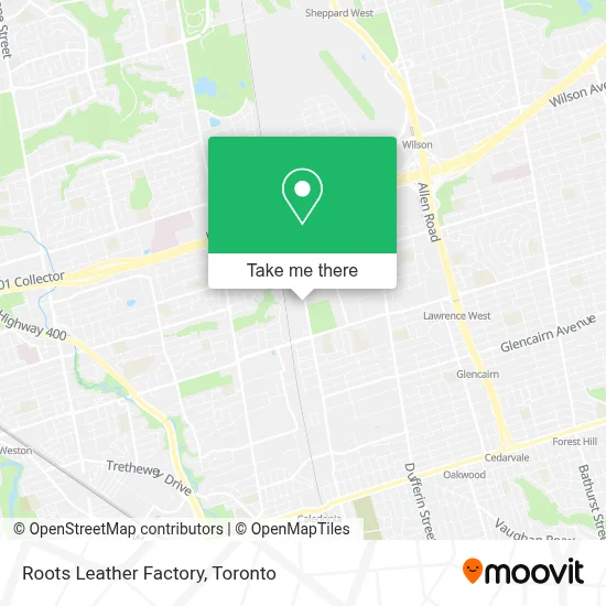 Roots Leather Factory map