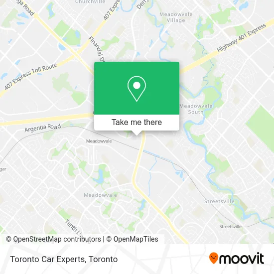 Toronto Car Experts map