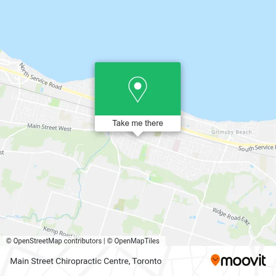 Main Street Chiropractic Centre map