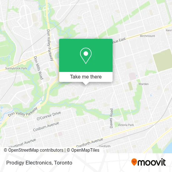 Prodigy Electronics map