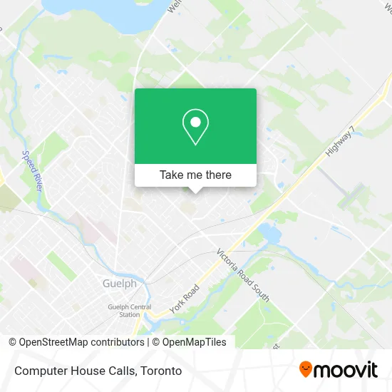 Computer House Calls map