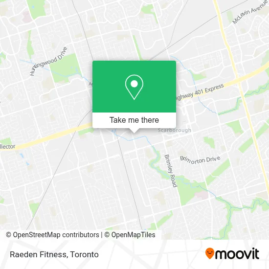 Raeden Fitness map