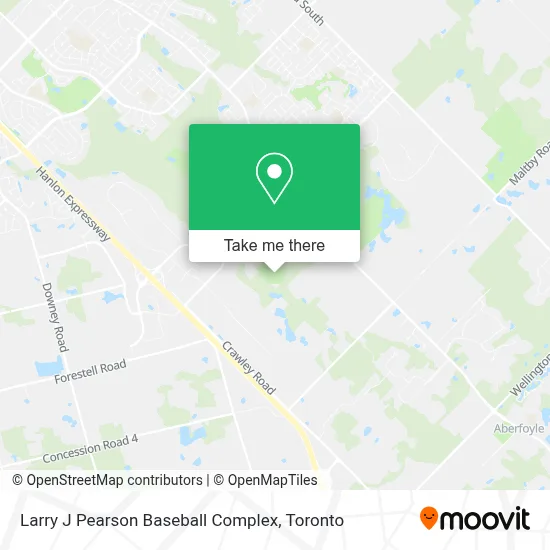 Larry J Pearson Baseball Complex map