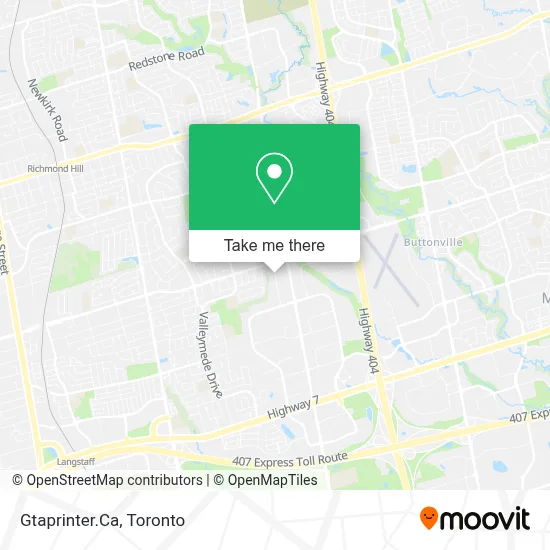 Gtaprinter.Ca map