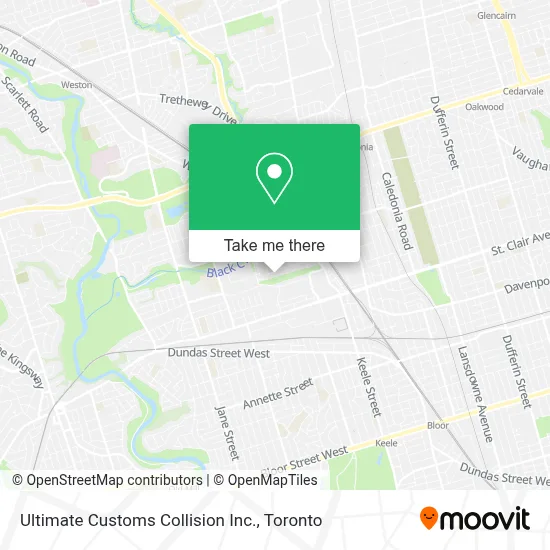 Ultimate Customs Collision Inc. map