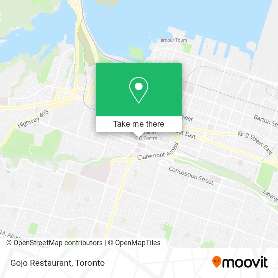 Gojo Restaurant map