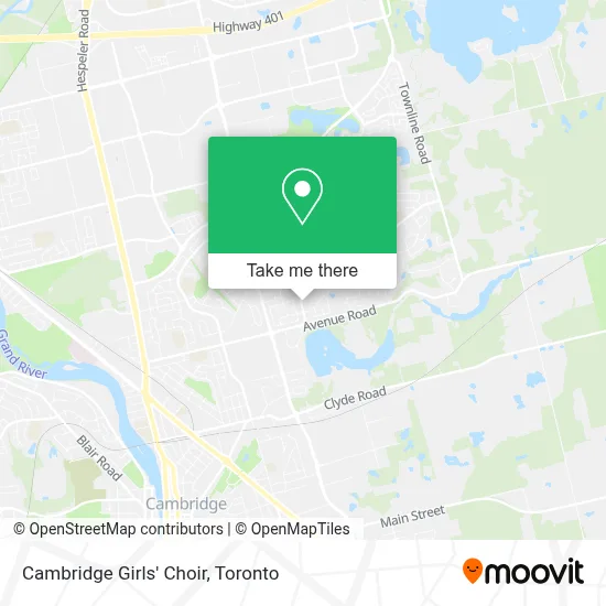 Cambridge Girls' Choir map