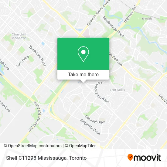 Shell C11298 Mississauga map