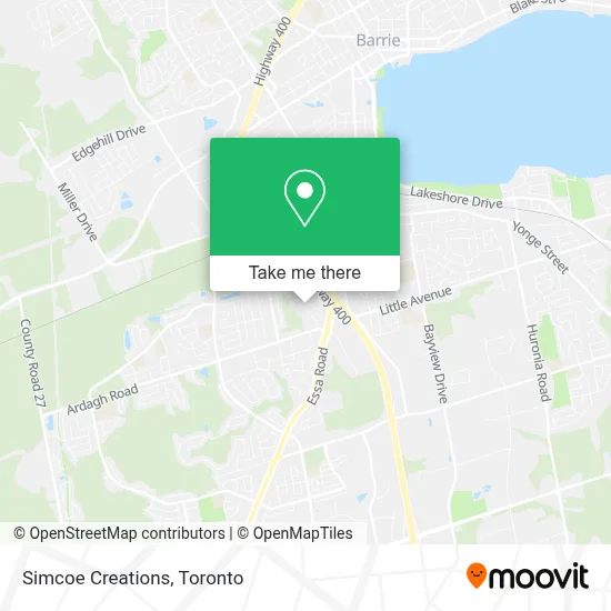 Simcoe Creations map