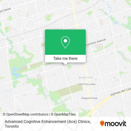 Advanced Cognitive Enhancement (Ace) Clinics map