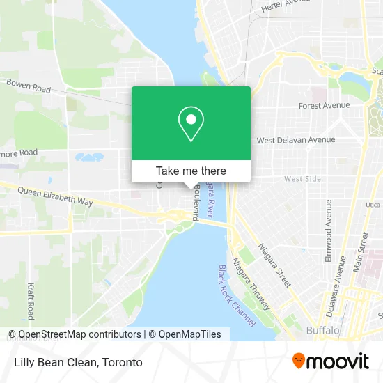 Lilly Bean Clean map