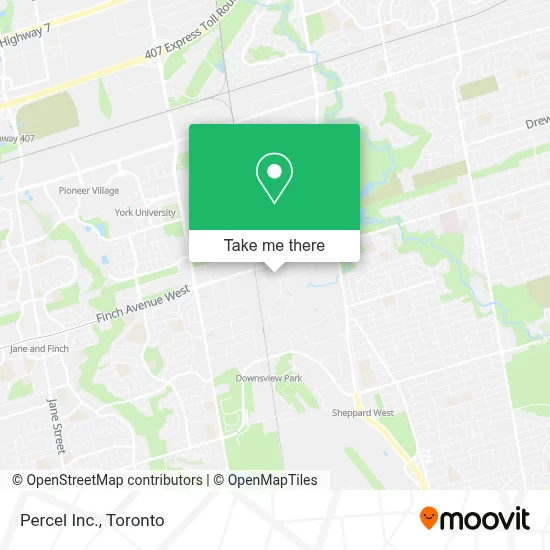 Percel Inc. map