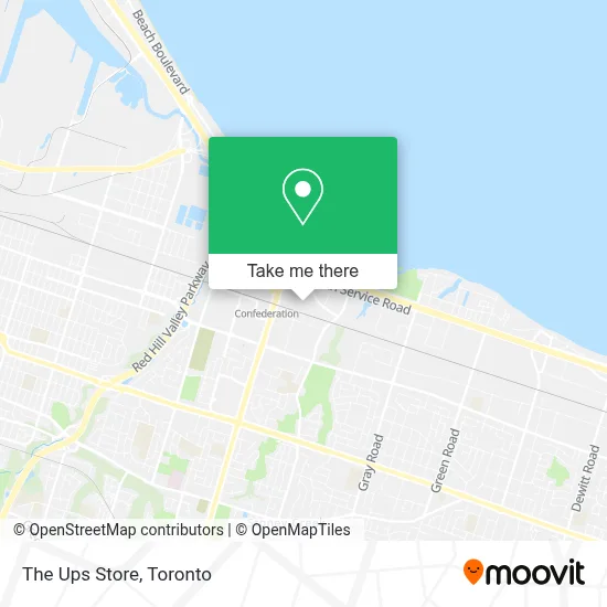 The Ups Store map