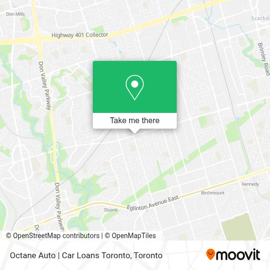 Octane Auto | Car Loans Toronto map