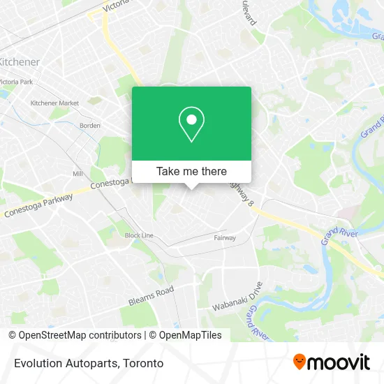Evolution Autoparts map